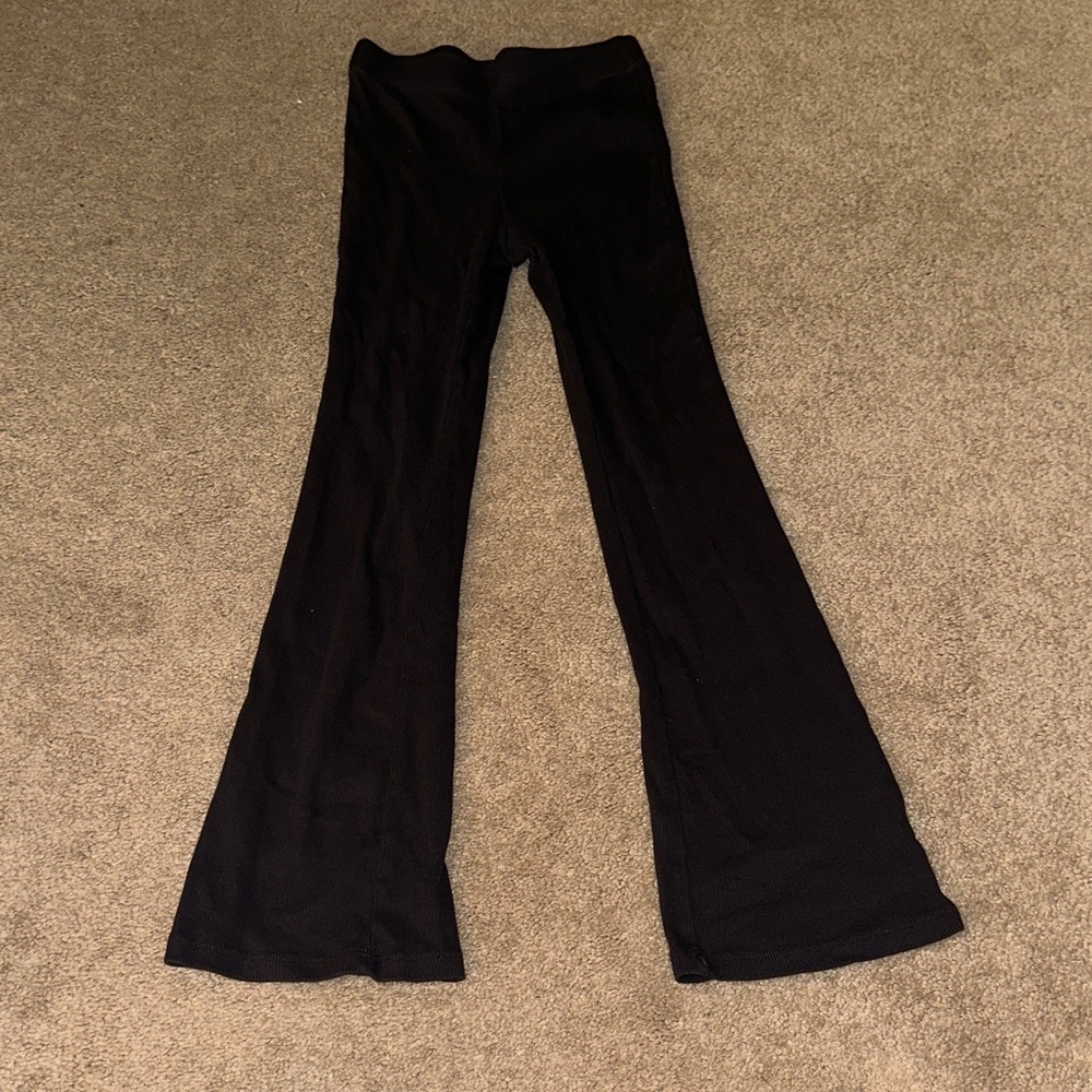 Disney x H&M Girls Black Ribbed Pants